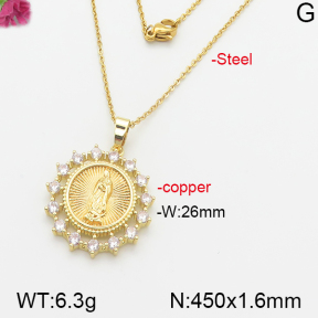Fashion Copper Necklace  F5N400477bbml-J66