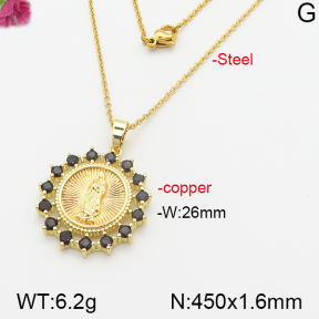 Fashion Copper Necklace  F5N400478bbml-J66