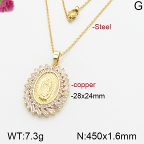 Fashion Copper Necklace  F5N400481vbnl-J66