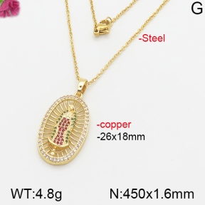 Fashion Copper Necklace  F5N400485vbnl-J66