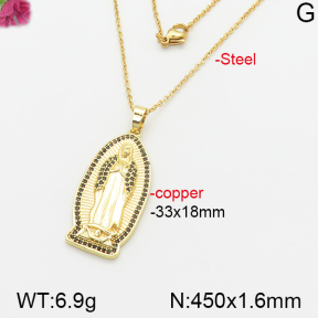 Fashion Copper Necklace  F5N400488vbnl-J66