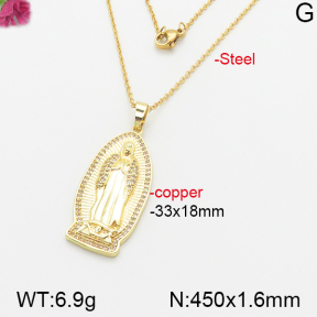 Fashion Copper Necklace  F5N400489vbnl-J66