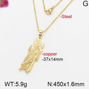 Fashion Copper Necklace  F5N400490vbnb-J66