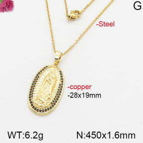 Fashion Copper Necklace  F5N400492vbnb-J66