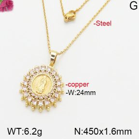 Fashion Copper Necklace  F5N400493bbml-J66