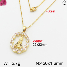 Fashion Copper Necklace  F5N400494bbml-J66