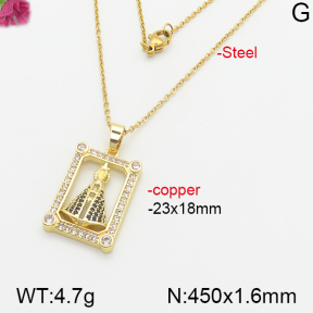 Fashion Copper Necklace  F5N400495vbmb-J66