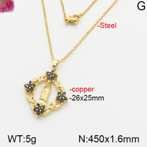 Fashion Copper Necklace  F5N400496vbmb-J66