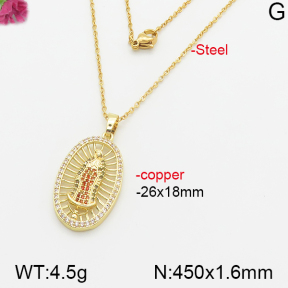 Fashion Copper Necklace  F5N400498vbnl-J66