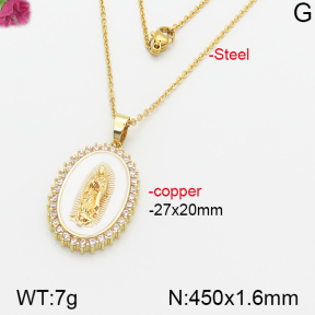 Fashion Copper Necklace  F5N400502vbnb-J66