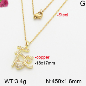 Fashion Copper Necklace  F5N400504vbll-J66