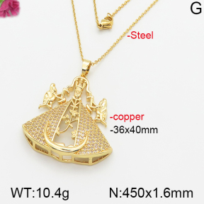 Fashion Copper Necklace  F5N400508bhva-J66