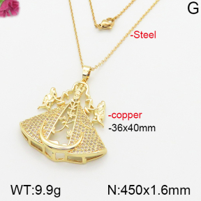 Fashion Copper Necklace  F5N400511bhva-J66