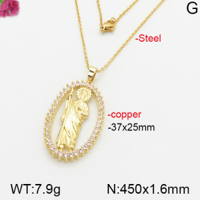 Fashion Copper Necklace  F5N400515vbnl-J66