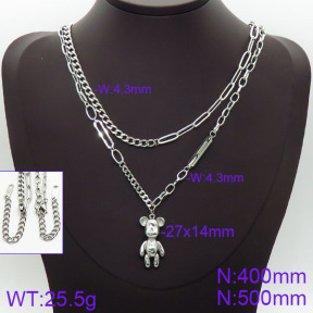 Stainless Steel Necklace  2N2001266bhbl-669