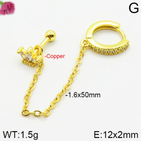 Fashion Copper Earrings  F2E400491vbnb-J147