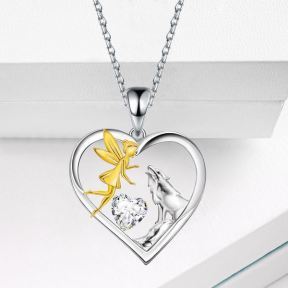 925 Silver Necklace  Weight:3.9g  P:19.8*20.4mm  L:45+5cm  JN1526ajhn-970  PONEFKYB00002W