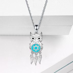925 Silver Necklace  Weight:4.4g  P:11.6*26.2mm  L:45+5cm  JN1532ajap-970  PONEFKYB00007