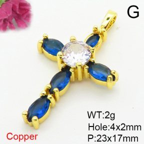 Fashion Copper Pendant  XFPC05929baka-L002
