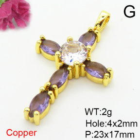Fashion Copper Pendant  XFPC05931baka-L002