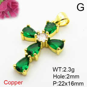 Fashion Copper Pendant  XFPC05966baka-L002