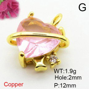 Fashion Copper Pendant  XFPC05977vail-L002