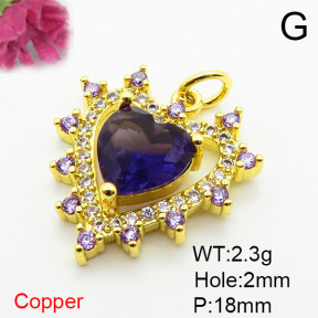 Fashion Copper Pendant  XFPC05982aajl-L002