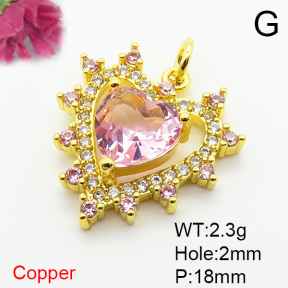 Fashion Copper Pendant  XFPC05986aajl-L002