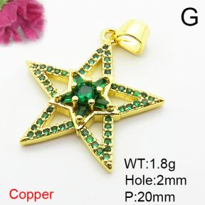 Fashion Copper Pendant  XFPC06006baka-L002