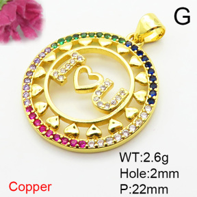Fashion Copper Pendant  XFPC06018aakl-L002
