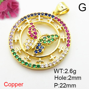 Fashion Copper Pendant  XFPC06021aakl-L002