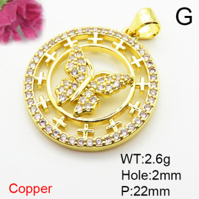 Fashion Copper Pendant  XFPC06023aajl-L002