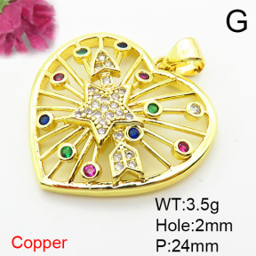 Fashion Copper Pendant  XFPC06053aajl-L002