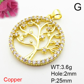 Fashion Copper Pendant  XFPC06059baka-L002