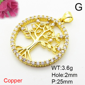 Fashion Copper Pendant  XFPC06062baka-L002