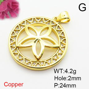 Fashion Copper Pendant  XFPC06077baka-L002