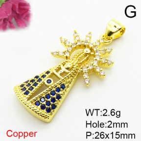Fashion Copper Pendant  XFPC06082aakl-L002