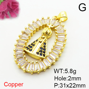 Fashion Copper Pendant  XFPC06085vbmb-L002