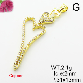 Fashion Copper Pendant  XFPC06118aakl-L002