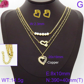 Fashion Copper Sets  F2S001673bhil-J05