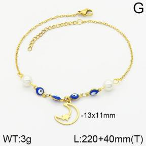 Stainless Steel Anklets  2A9000609ablb-610