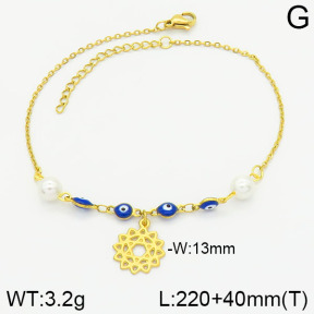 Stainless Steel Anklets  2A9000610ablb-610