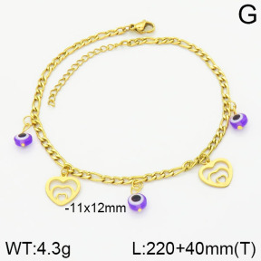 Stainless Steel Anklets  2A9000613ablb-610