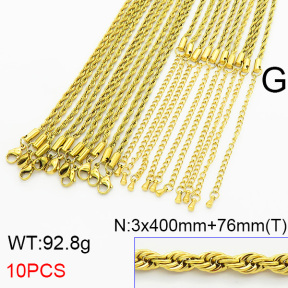 Stainless Steel Necklace  6N2003484ajka-G029