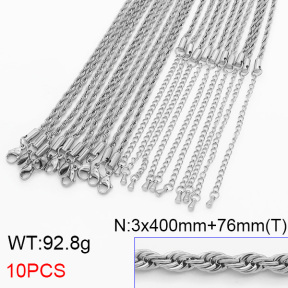 Stainless Steel Necklace  6N2003485ahpv-G029