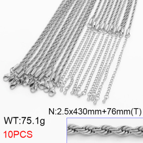 Stainless Steel Necklace  6N2003493vihb-G029