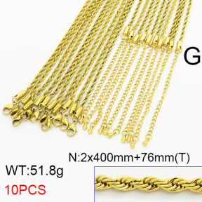 Stainless Steel Necklace  6N2003496ajia-G029