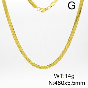 Stainless Steel Necklace  6N2003502bbnk-G029
