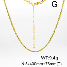 Stainless Steel Necklace  6N2003508aajk-G029