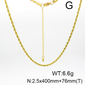 Stainless Steel Necklace  6N2003514aajh-G029